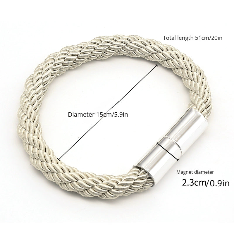 Thick Rope Magnetic Curtain Binding Tieback Modern Magnet Curtain Buckle