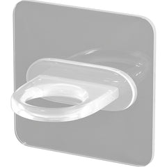 8pcs Transparent Curtain Rod Brackets Adhesive Holder Hooks Nail Towel Rod