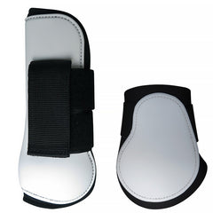 Front Legs Horse Leg Protectors PU Shell Elastic Cushioning Pad Hook And Loop