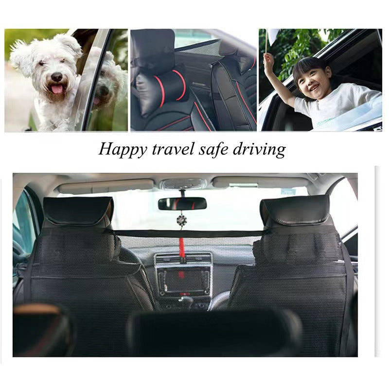 Car Net Barrier Pet Barrier Stretchable Storage Bag Organizer