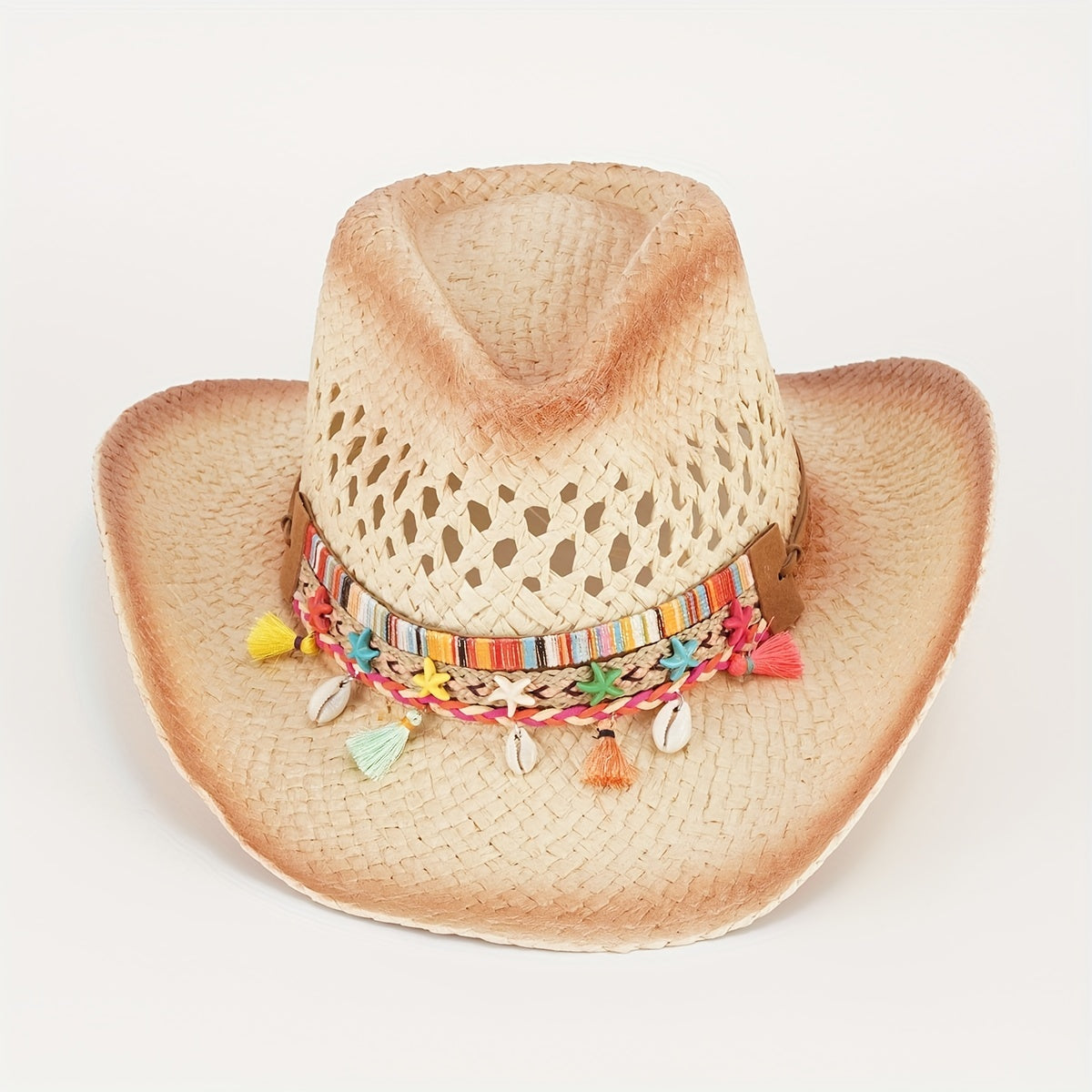 Denim Straw Hat Western Outdoor Sun Protection H