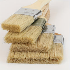 2pcs Thickened Wooden Handle Paint Brush Set Various Bristles BBQ Brush