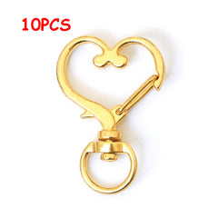 Heart Shaped Snap Hook Key Chain Key Ring Jewelry Supplies