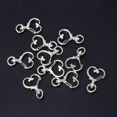 Heart Shaped Snap Hook Key Chain Key Ring Jewelry Supplies