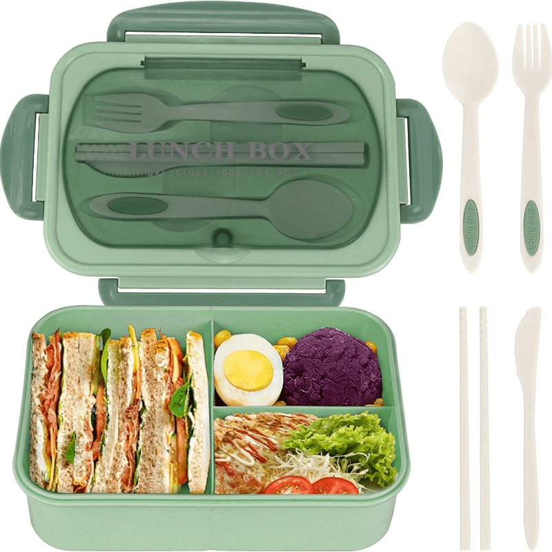 Leakproof Square Lunch Box Microwave Safe for Office and School