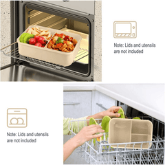 Leakproof Square Lunch Box Microwave Safe for Office and School