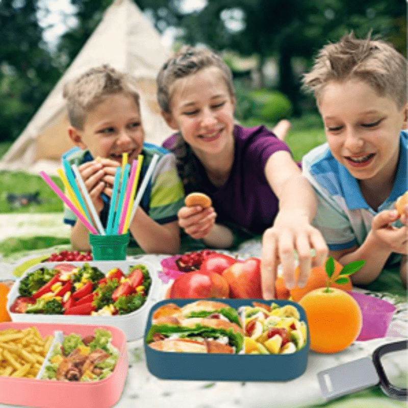 Leakproof Square Lunch Box Microwave Safe for Office and School