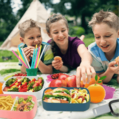 Leakproof Square Lunch Box Microwave Safe for Office and School