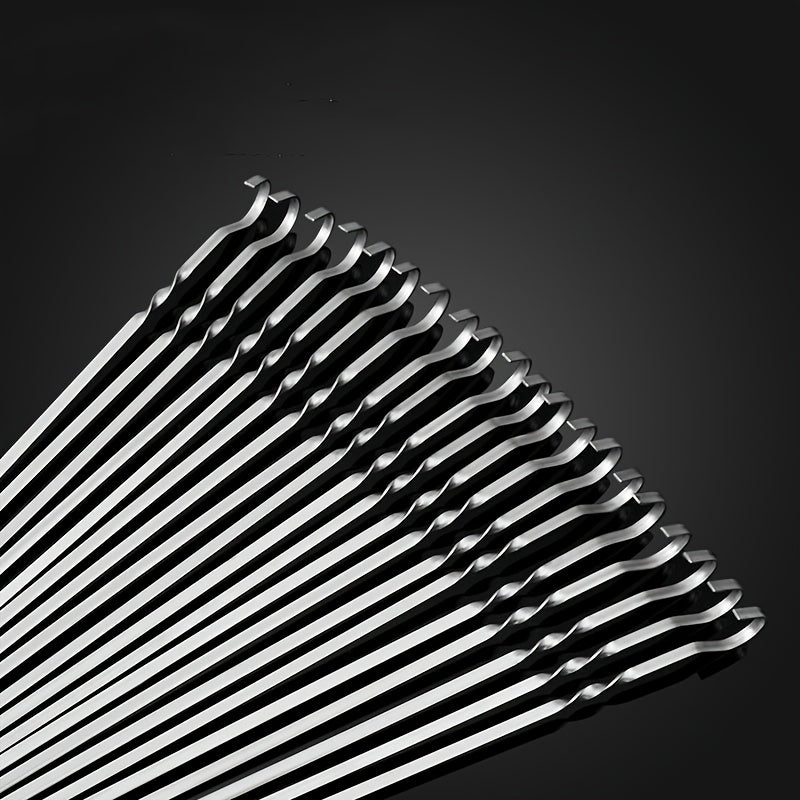 Stainless Steel BBQ Skewers for Outdoor Camping & BBQ