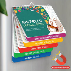 Air Fryer Cooking Guide Magnet & Booklet Combo Set