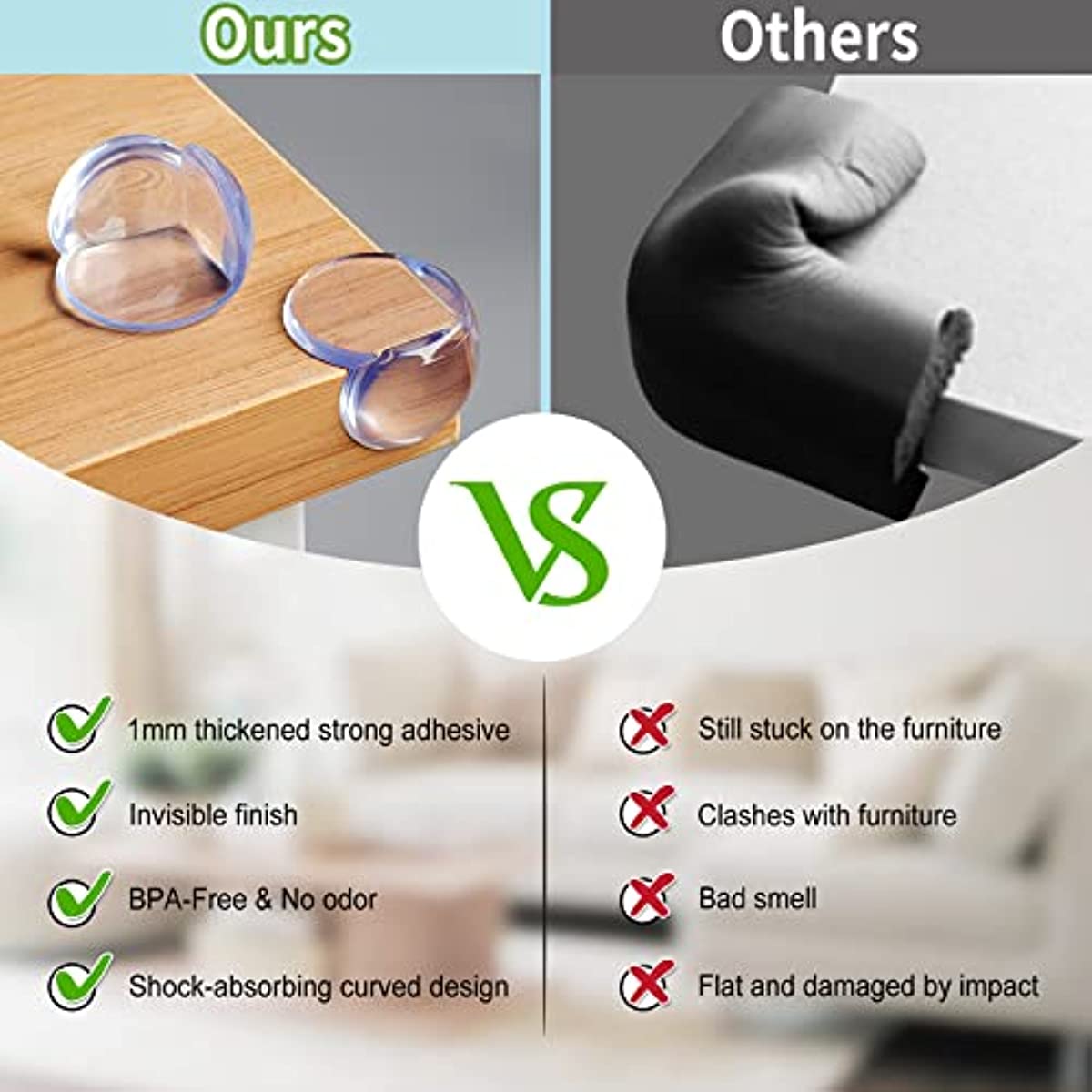 Baby Proof Table Corners - Protect Kids from Sharp Corners