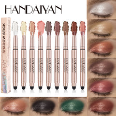 12 Colors Eyeshadow Stick Waterproof Shimmer Glitter Pearly Eyeshadow Pencil