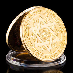 Eye of Horus Souvenir Golden Plated Collectible Coin 10pcs