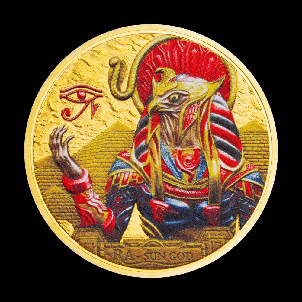 Eye of Horus Souvenir Golden Plated Collectible Coin 10pcs