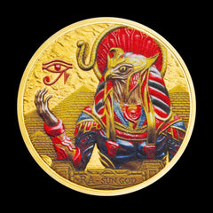Eye of Horus Souvenir Golden Plated Collectible Coin 10pcs