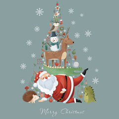 Christmas Window Stickers Snowflake Santa Wall Decal