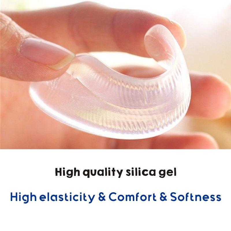 Heel & Forefoot Cushions Set - Transparent Silicone Gel Foot Care Protector