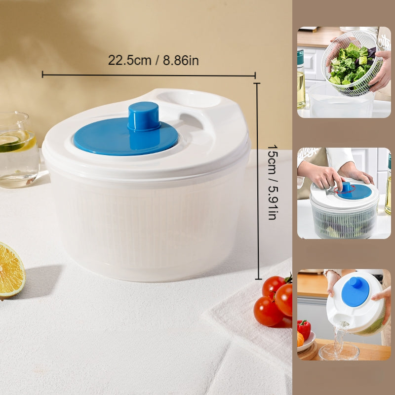 Salad Spinner Vegetable Basket Washer Dry Drain Rotary Handle Kitchen Stuff