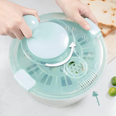 Salad Spinner Vegetable Basket Washer Dry Drain Rotary Handle Kitchen Stuff