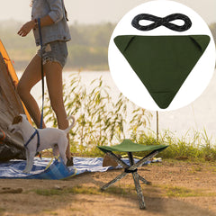 Outdoor Triangular Stool Cloth Waterproof Canvas Portable for Camping