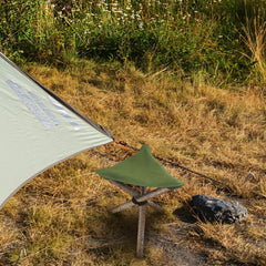 Outdoor Triangular Stool Cloth Waterproof Canvas Portable for Camping