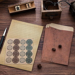 Vintage Letter Head & Envelopes Set, 32 Sheets A5 Lined