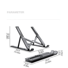Laptop Stand Folding Cooling ABS Plastic Stand Portable