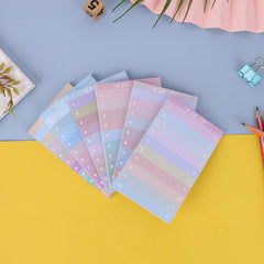 Colorful Rainbow Notepad for Office and Learning