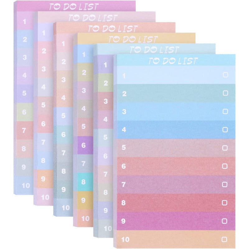 Colorful Rainbow Notepad for Office and Learning