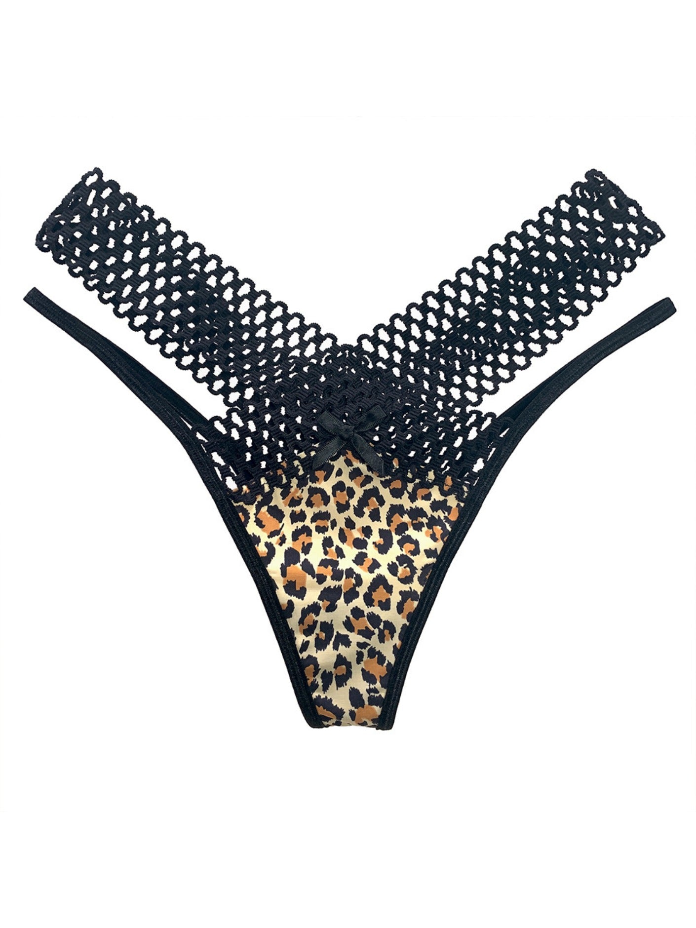 Leopard Print Thongs Sexy Low Waist Panties