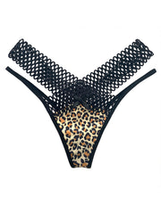 Leopard Print Thongs Sexy Low Waist Panties