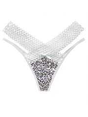 Leopard Print Thongs Sexy Low Waist Panties