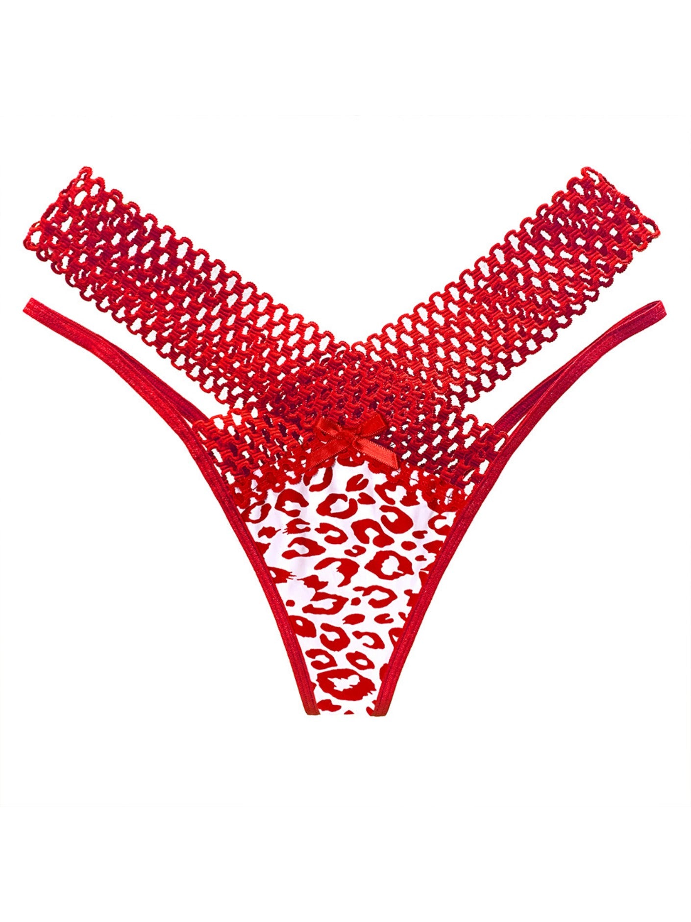 Leopard Print Thongs Sexy Low Waist Panties