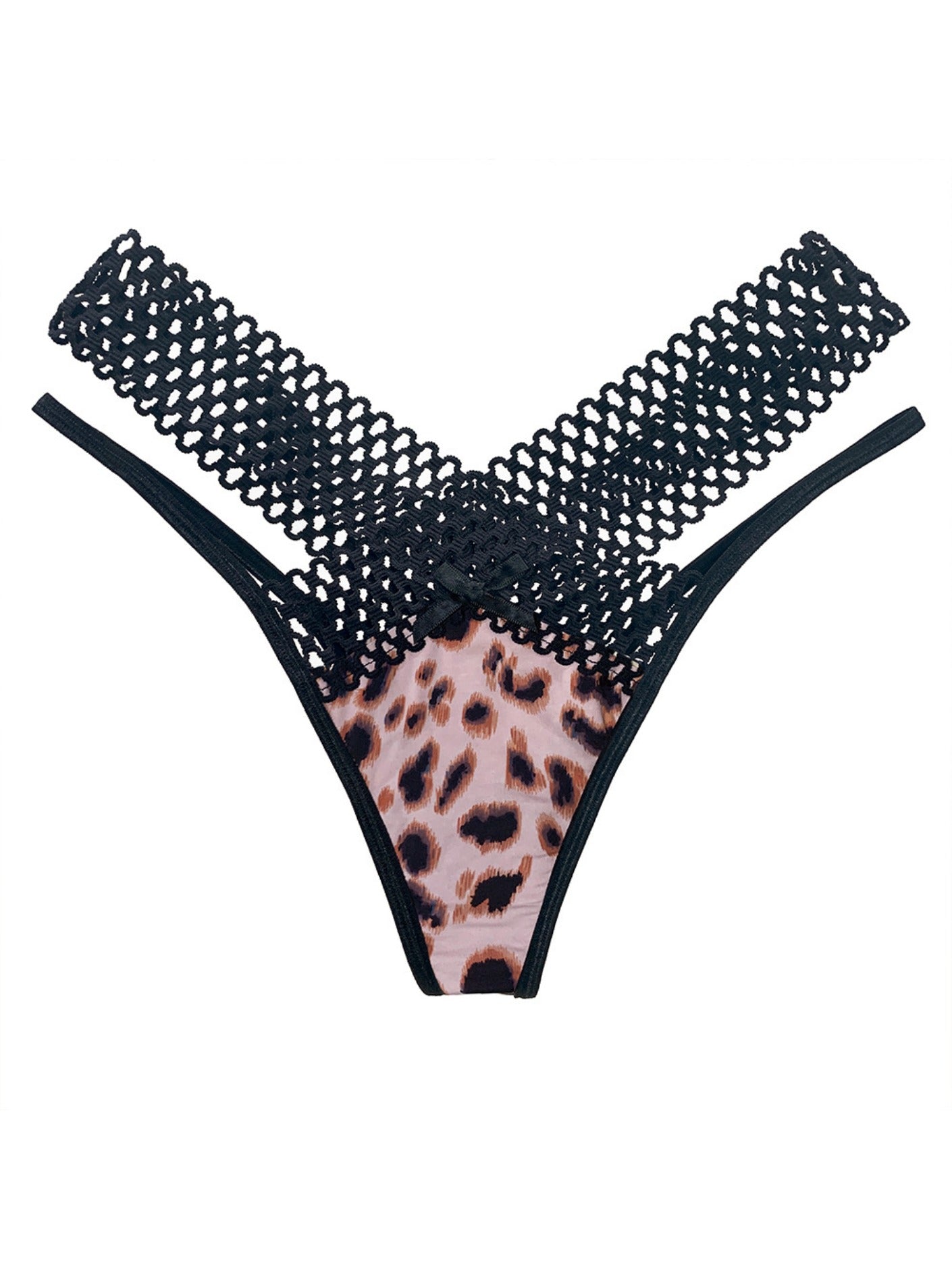 Leopard Print Thongs Sexy Low Waist Panties