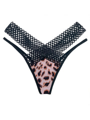 Leopard Print Thongs Sexy Low Waist Panties