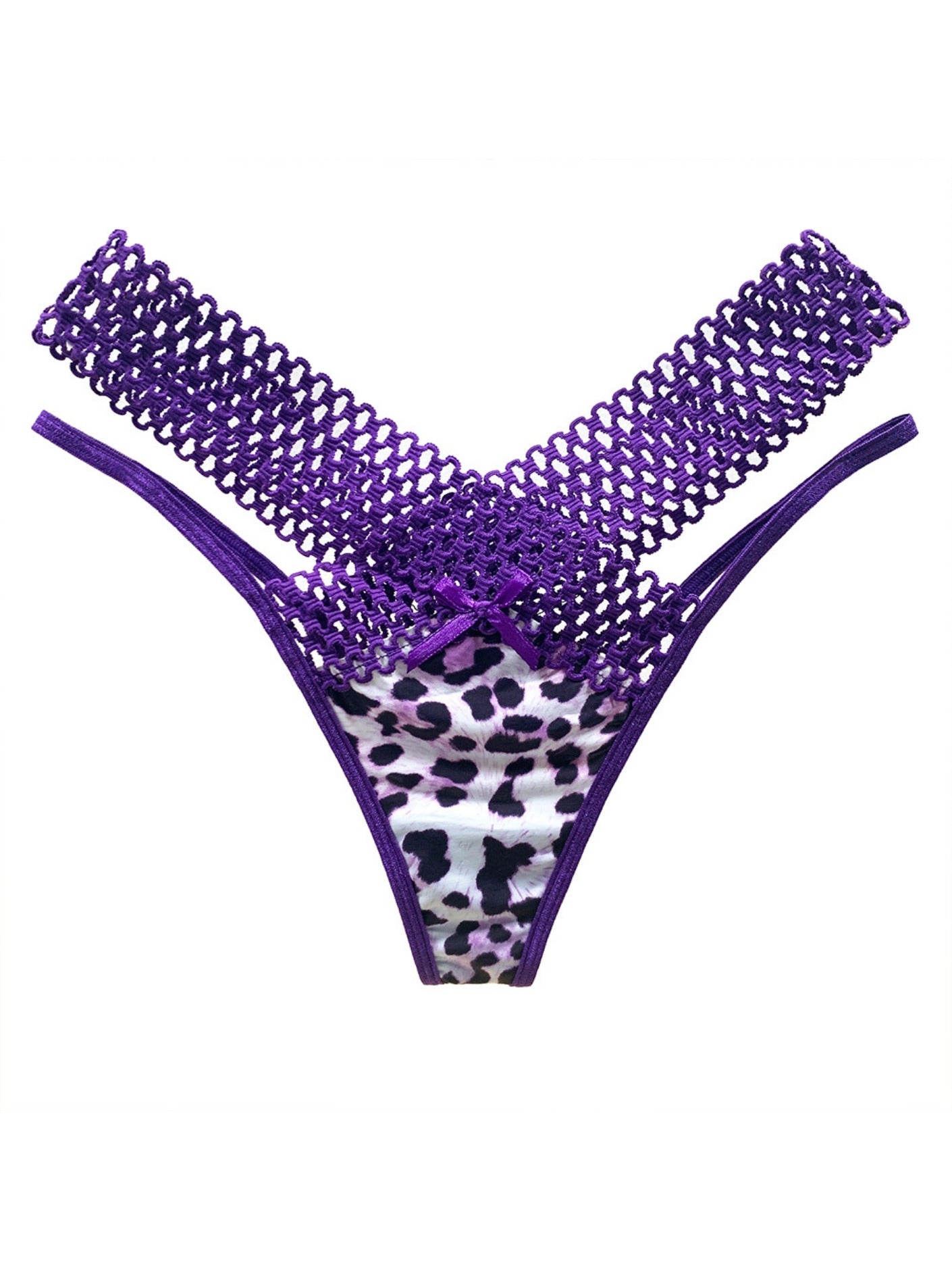 Leopard Print Thongs Sexy Low Waist Panties