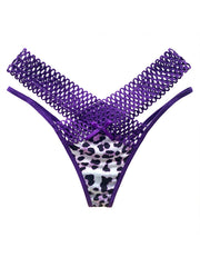 Leopard Print Thongs Sexy Low Waist Panties