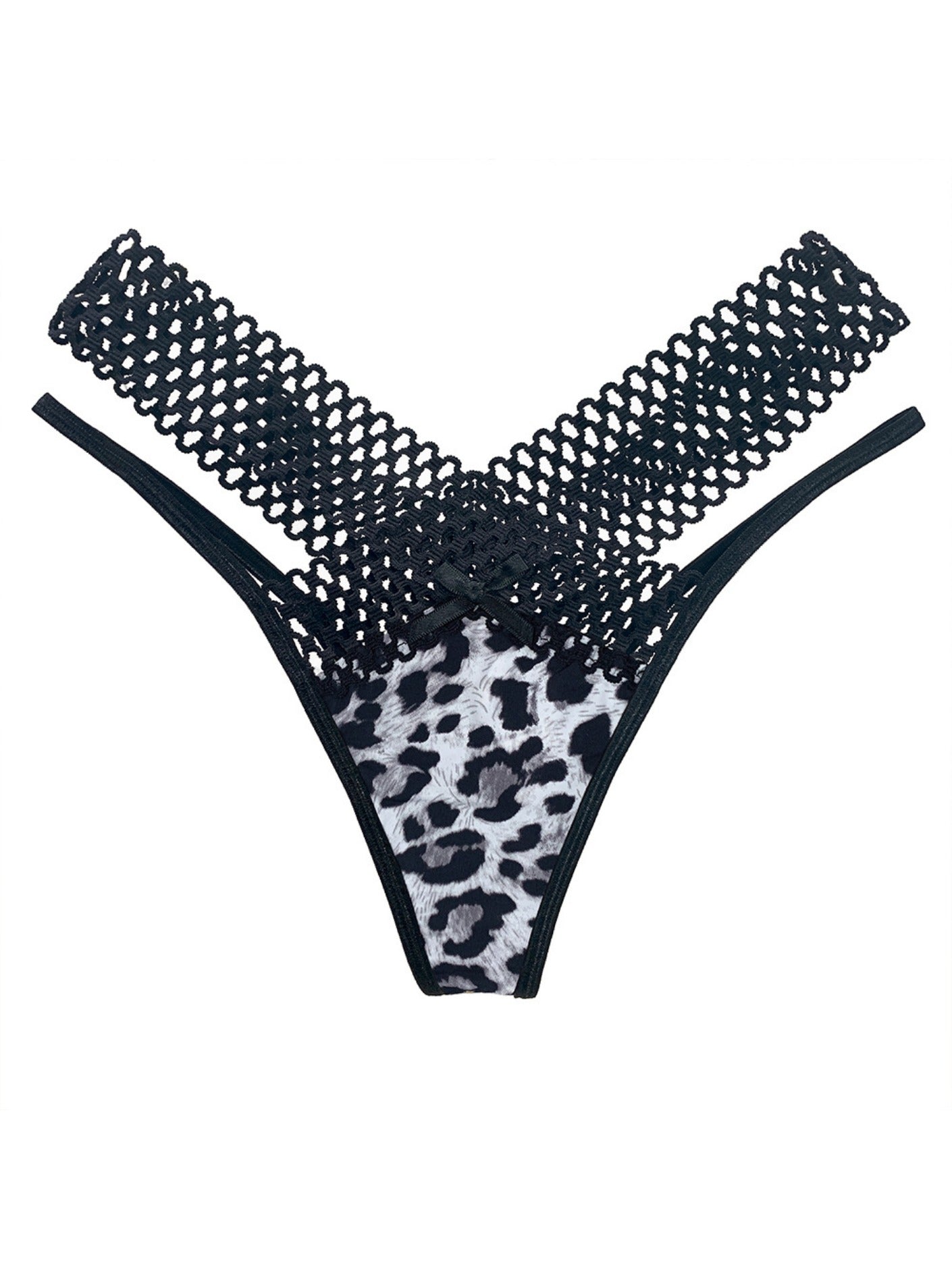 Leopard Print Thongs Sexy Low Waist Panties