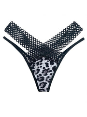 Leopard Print Thongs Sexy Low Waist Panties