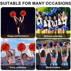 2pcs Cheering Poms Handheld Props Dancing Supplies