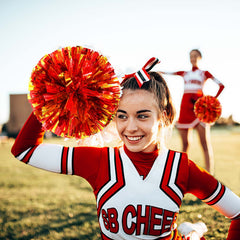 2pcs Cheering Poms Handheld Props Dancing Supplies