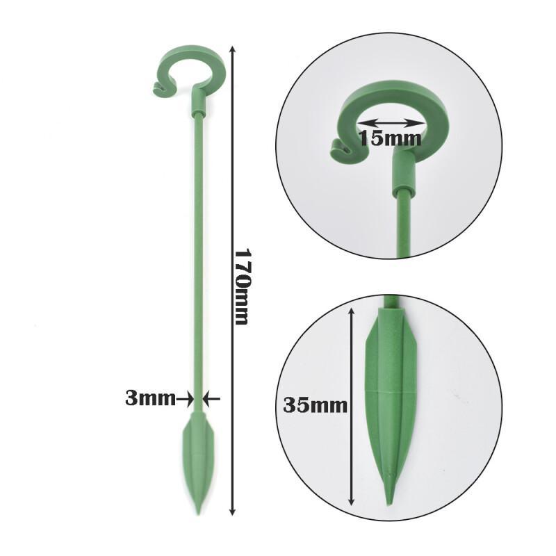 5pcs Plastic Plant Supports Stakes Flower Stand Sticks Garden Fixing Tool