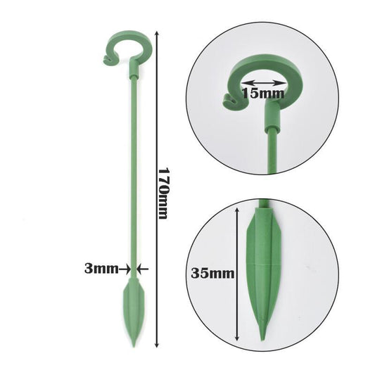 5pcs Plastic Plant Supports Stakes Flower Stand Sticks Garden Fixing Tool