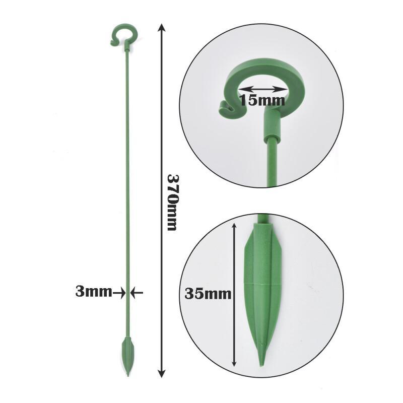 5pcs Plastic Plant Supports Stakes Flower Stand Sticks Garden Fixing Tool