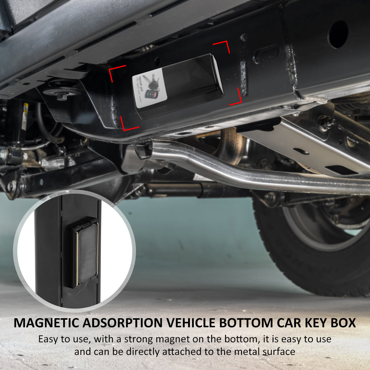 Magnetic Key Box Durable Plastic Key Cases Strong Magnets