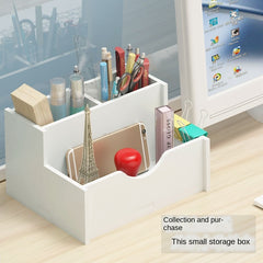 1pc Layer Desktop Folder Storage Box Horizontal Office File Rack