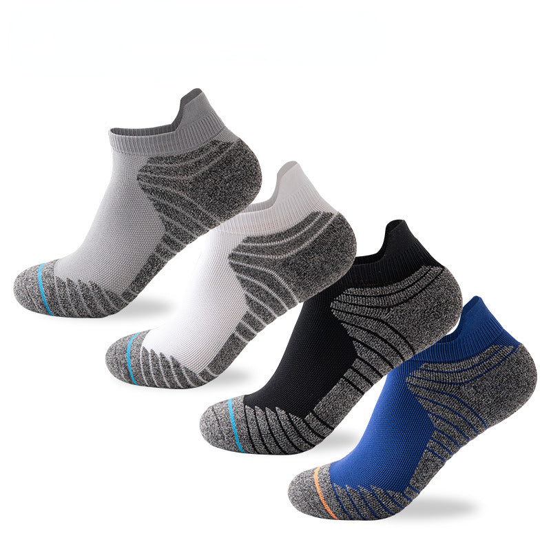 Men's Low Calf Basketball Socks, Thickened Casual Wear