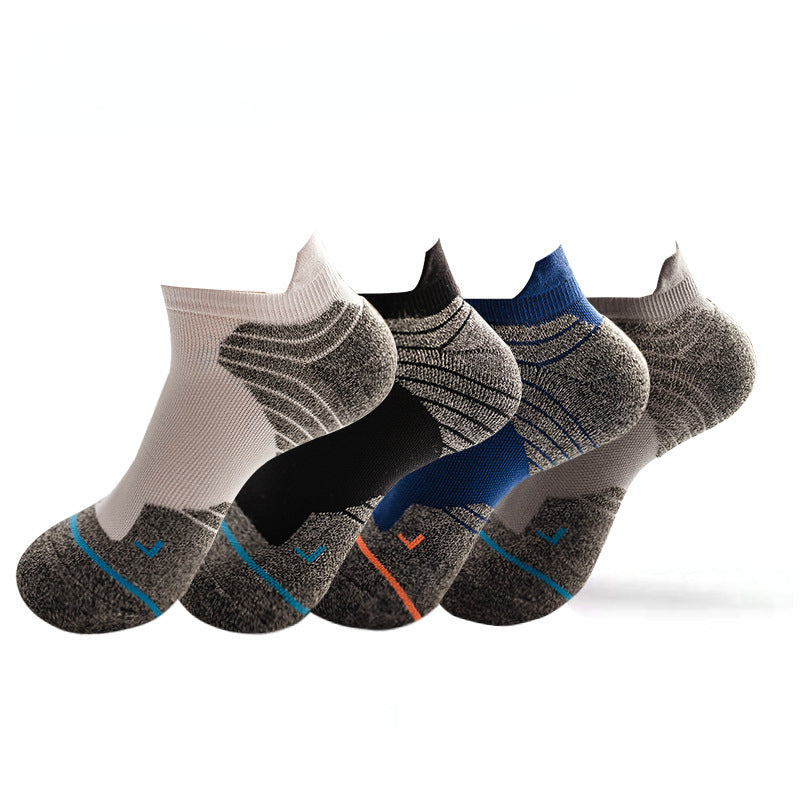 Men's Low Calf Basketball Socks, Thickened Casual Wear