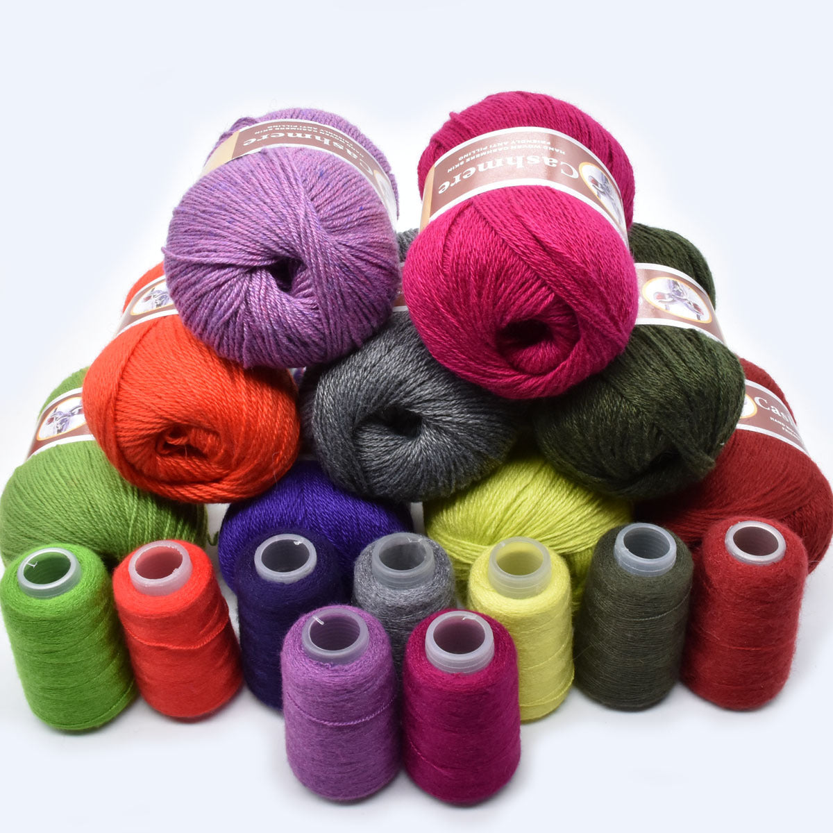 Hand Knitted Cashmere Yarn Anti Pilling Wool Middle Thick Crochet Yarn