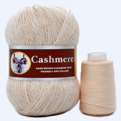 Hand Knitted Cashmere Yarn Anti Pilling Wool Middle Thick Crochet Yarn